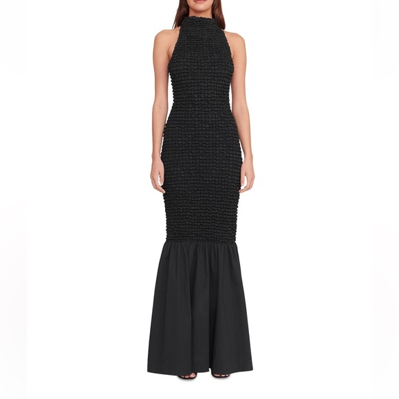 NWOT STAUD Kiera Black Textured Dress Size Medium - Picture 13 of 14